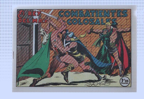 Facsimi: El rey del mar de Luis Bermejo numero 35: Combatientes colosales