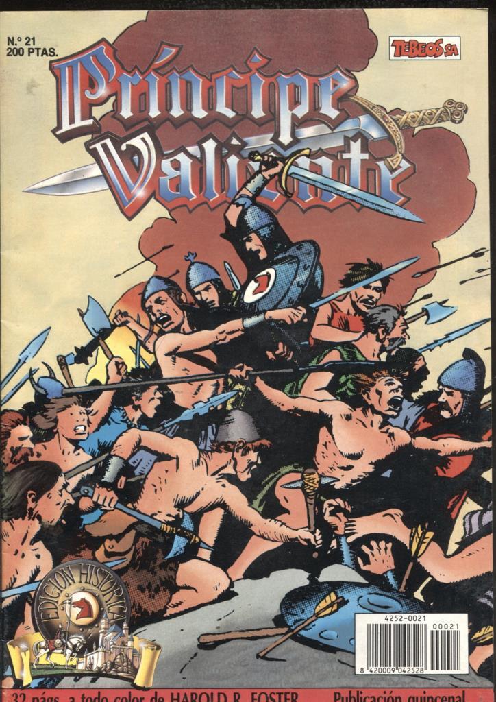 Harold Foster: El Principe Valiente de Ediciones B numero 21