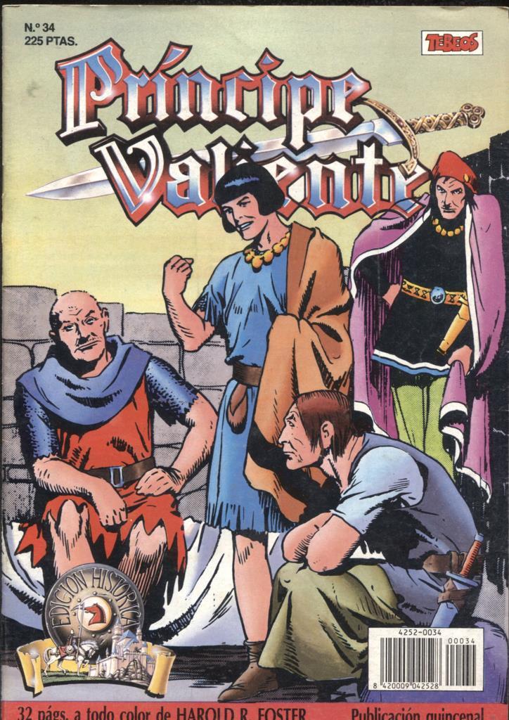 Harold Foster: El Principe Valiente de Ediciones B numero 34