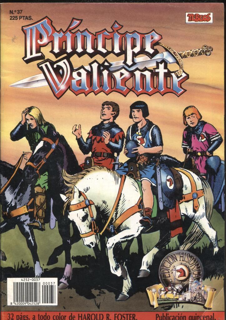Harold Foster: El Principe Valiente de Ediciones B numero 37