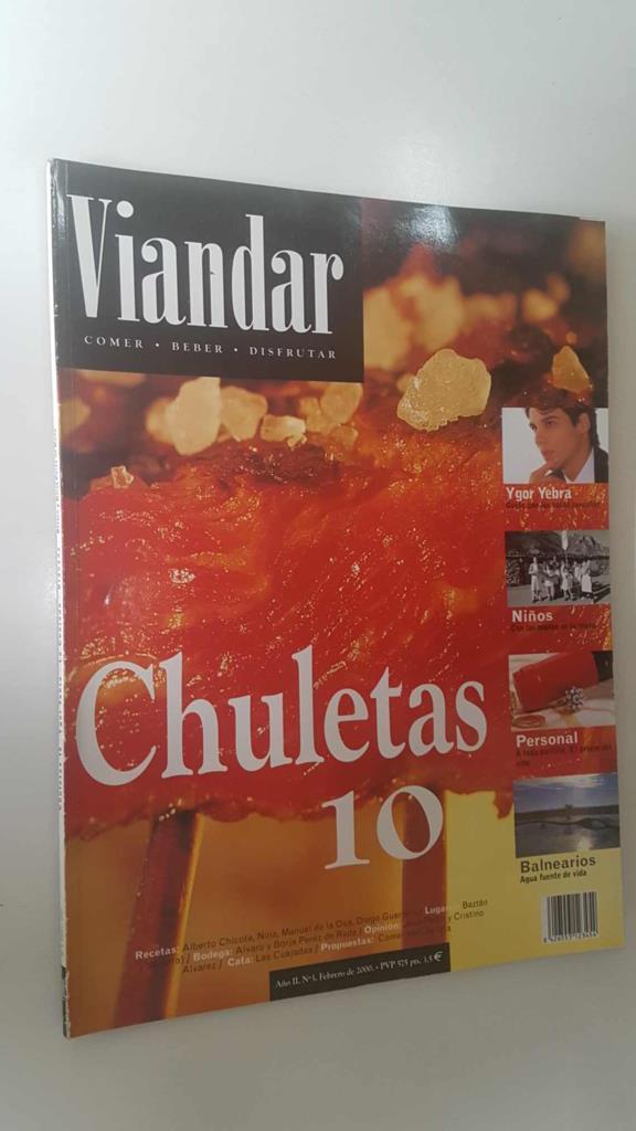Revista Viandar num 03: año II, febrero 2000. Balnerarios - agua fuente de vida, Chuletas 10, Entrevista a Ygor Yebra