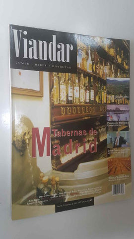 Revista Viandar num 13: año III, enero 2001. Tabernas de Madrid, Ciudades: Palma de Mallorca ciudad abierta, Los 10 mejores tintos de España