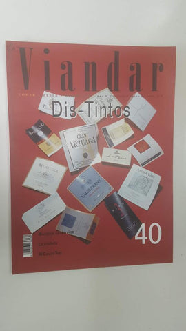 Revista Viandar num 40: año V, dic-enero 2004. Dis - Tintos, Mardaje cerdo-vino, La chuleta, 40 cavas top
