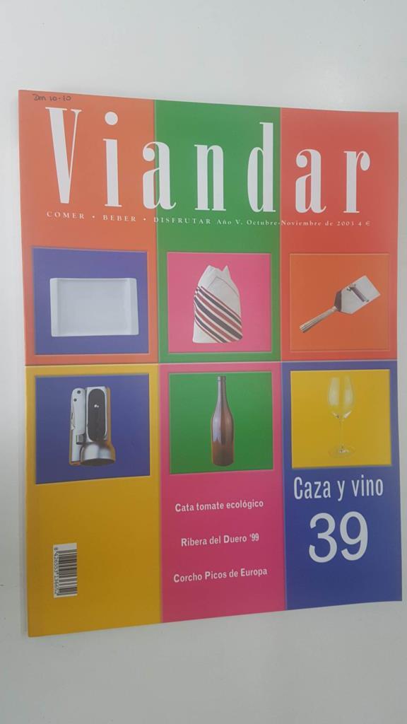 Revista Viandar num 39: año V, oct-nov 2003. Xata tomate ecologico, Riberta del Duero 99, Corchos Picos de Europa
