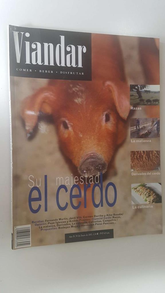 Revista Viandar num 24: año IV, enero 2002. Especial cerdo