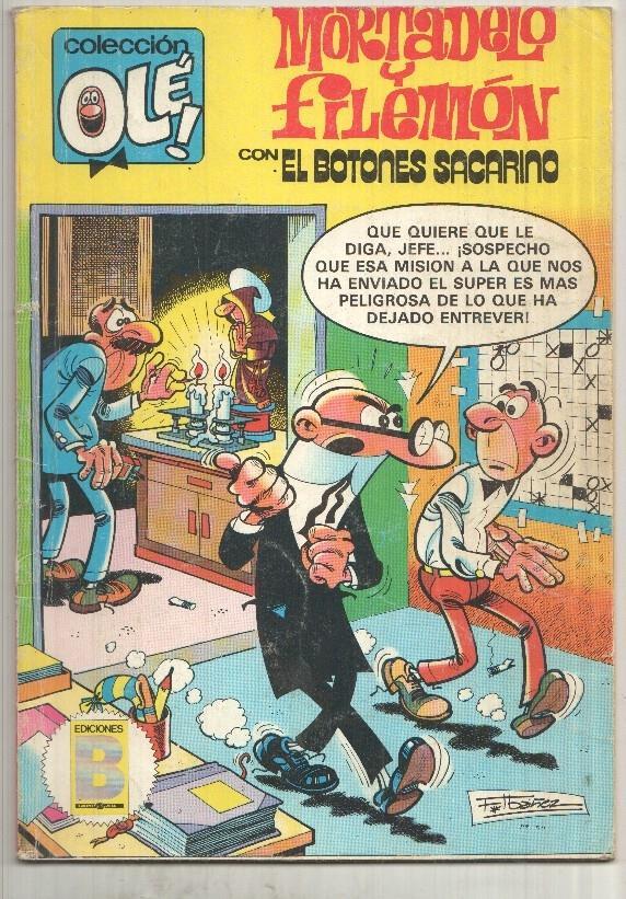 Coleccion Ole 226-M23: Mortadelo y Filemon con el Botones Sacarino. 2a edicion junio 1987
