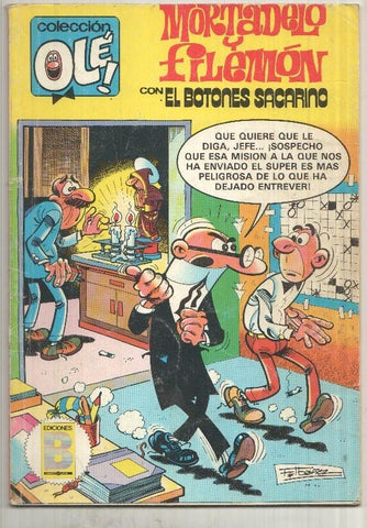 Coleccion Ole 226-M23: Mortadelo y Filemon con el Botones Sacarino. 2a edicion junio 1987
