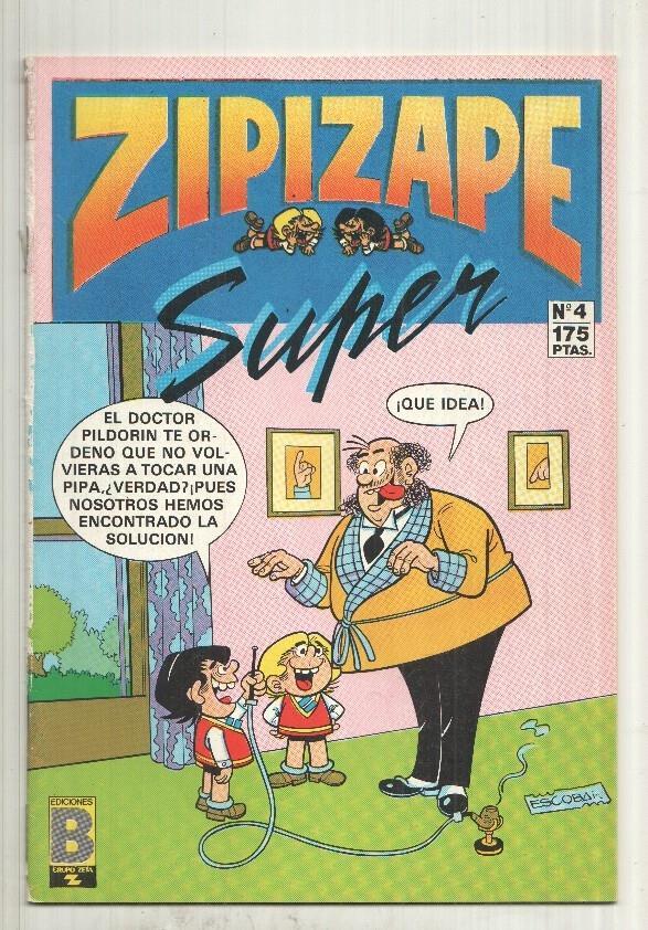 Super Zipi y Zape num 4 (procede de retapado): Zipi y Zape en Copa a copa, Kala-Bacin de Damasco - el reloj del tiempo