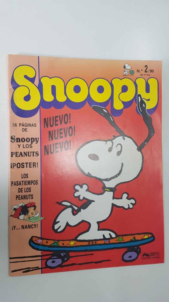 Revista Mensual Snoopy num 2 de 90 (Faltan 4 paginas): Tiras comicas delos Peanuts, Tiras comicas de Nancy, etc.