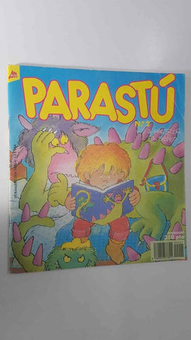 Revista Parastu num 2: noviembre 1988. Publicacion infantil. Julio y Bea mimosa en La casa bajo las hojas (B. Rouer, F. Joos)