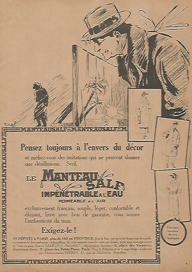 LAMINA 17802: Publicidad de Le Manteau Salf