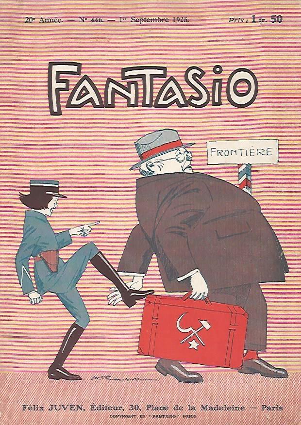 LAMINA 17801: Portada de Fantasio, numero 446 de 1 de septiembre de 1925