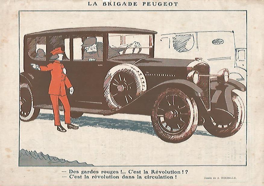 LAMINA 17800: La Brigade Peugeot. Dibujo de A. Roubille