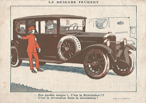 LAMINA 17800: La Brigade Peugeot. Dibujo de A. Roubille