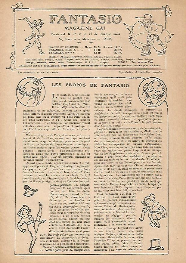LAMINA 17786: Les propos de Fantasio