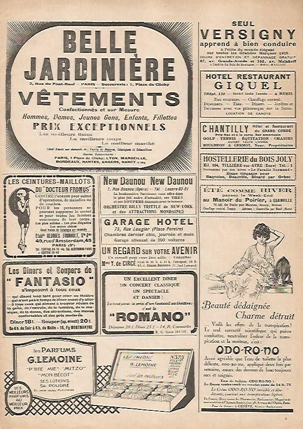 LAMINA 17785:Publicidad de Belle Jardiniere y otros