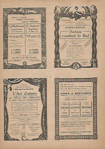 LAMINA 17781: Publicidad de libros de la editorial Georges Anquetil