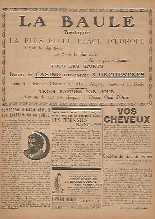 LAMINA 17780: Publicidad de LA Baule