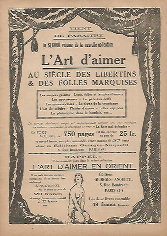LAMINA 17834: Publicidad de L'Art d'aimer
