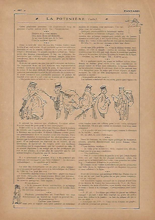 LAMINA 17832: Dibujos para La Potiniere