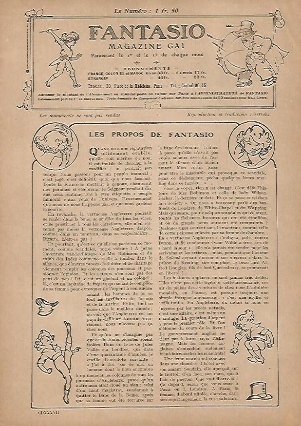 LAMINA 17822: Les propos de Fantasio para el numero 437
