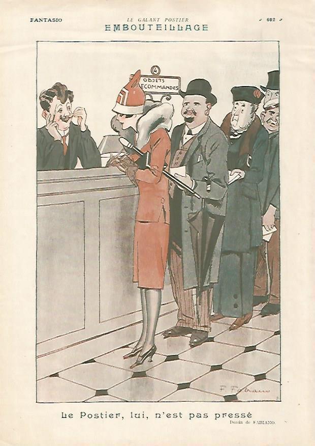 LAMINA 17774: Embouteillage. Dibujo de Fabiano
