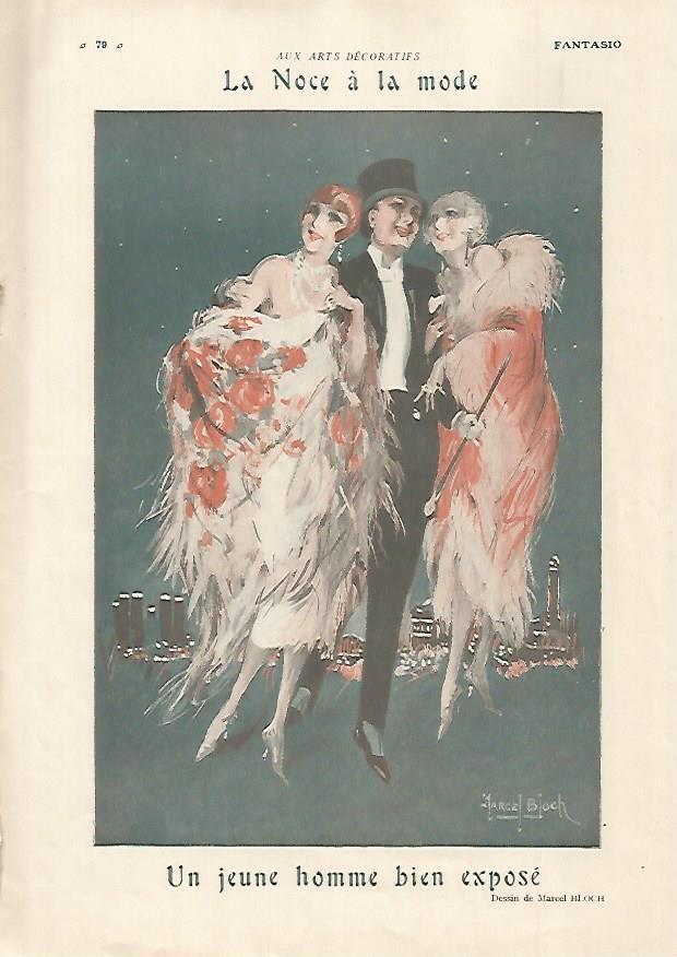 LAMINA 17814: La noce a la Mode. Dibujo de Marcel Bloch