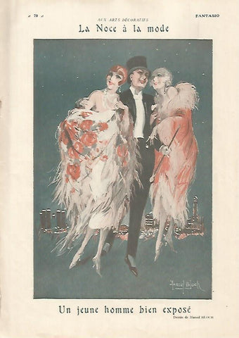 LAMINA 17814: La noce a la Mode. Dibujo de Marcel Bloch