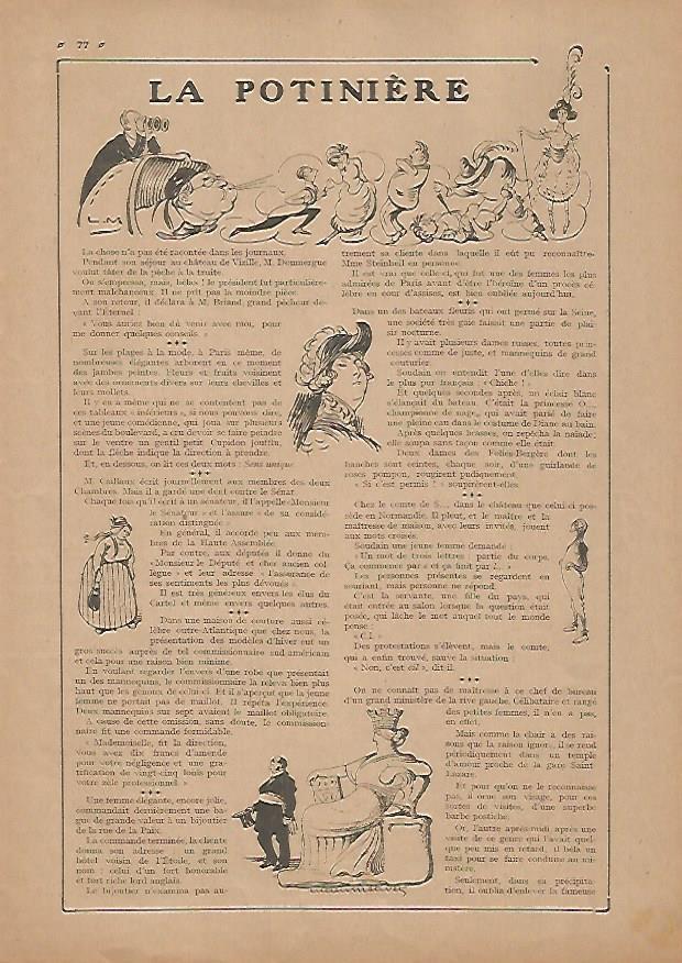 LAMINA 17813: La Potiniere. Escrito que continua en trasera