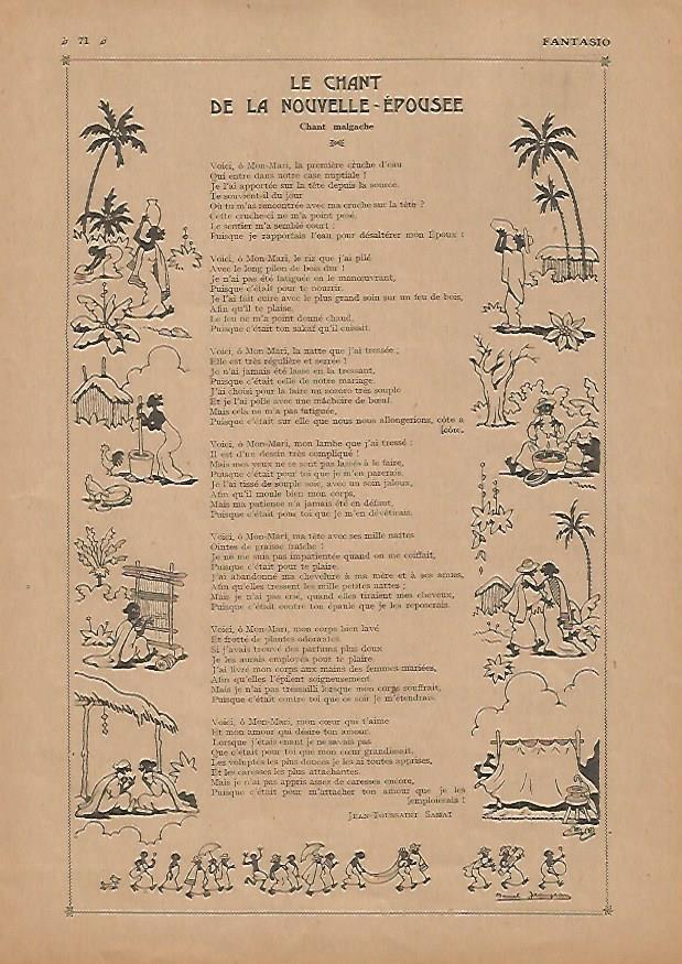 LAMINA 17810: Le chant de la nouvelle epousee