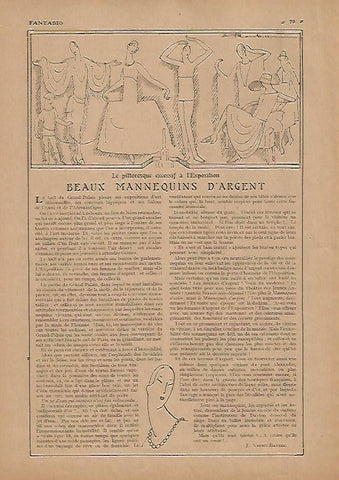 LAMINA 17809: Beaux mannequins d'argent