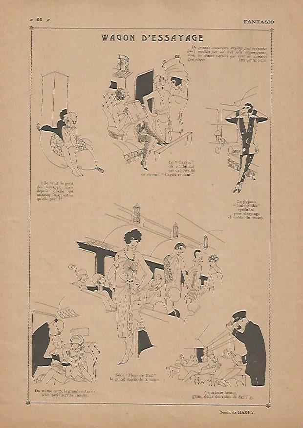 LAMINA 17807: Wagon d'essayage. Dibujos de Harry