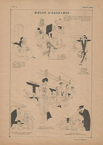 LAMINA 17807: Wagon d'essayage. Dibujos de Harry