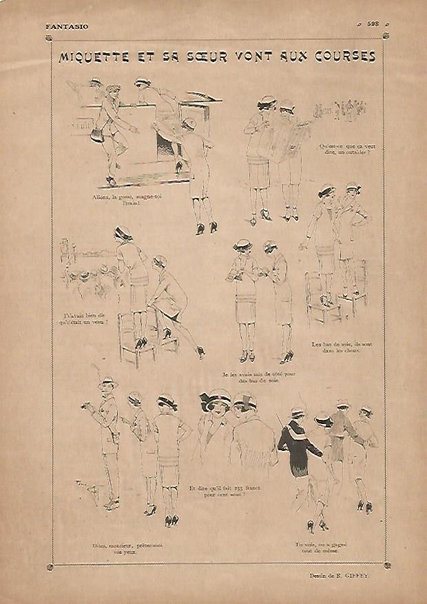 LAMINA 17773: Miquette et sa soeur. Dibujos de R. Giffey