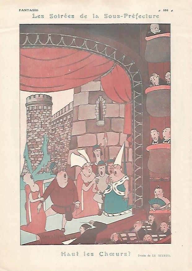 LAMINA 17772: Les Soirees de la Sous-Prefecture. Dibujo de Le Seyeux