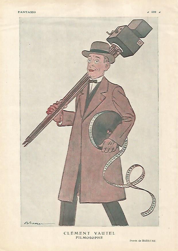 LAMINA 17770: Clement Vautel, Filmosophe. Dibujo de Barrere