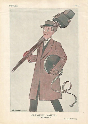 LAMINA 17770: Clement Vautel, Filmosophe. Dibujo de Barrere