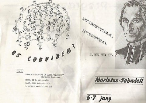 LAMINA 17764: Programa de la Fiesta de Los Maristas de Sabadell de 1985