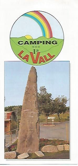 LAMINA 17760: Prospecto publicitario de Camping La Vall SL