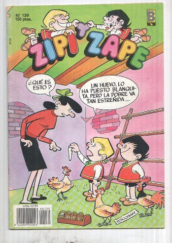 Ediciones B: Zipi y Zape num 139. Otro contenido: Piluca, Montse la amiga de los animales, La alegre pandilla