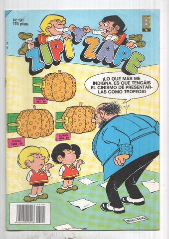 Ediciones B: Zipi y Zape num 191. Otro contenido: Mago Arratus, Noky y los nocilleros, El professor Tragacanto