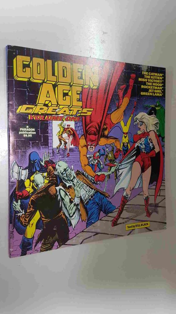 Paragon: Golden Age Greats volume one (1994). The Catman, The Kitten, Miss Victory, The Hood, Rocketman, Jet Girl, Green Lama