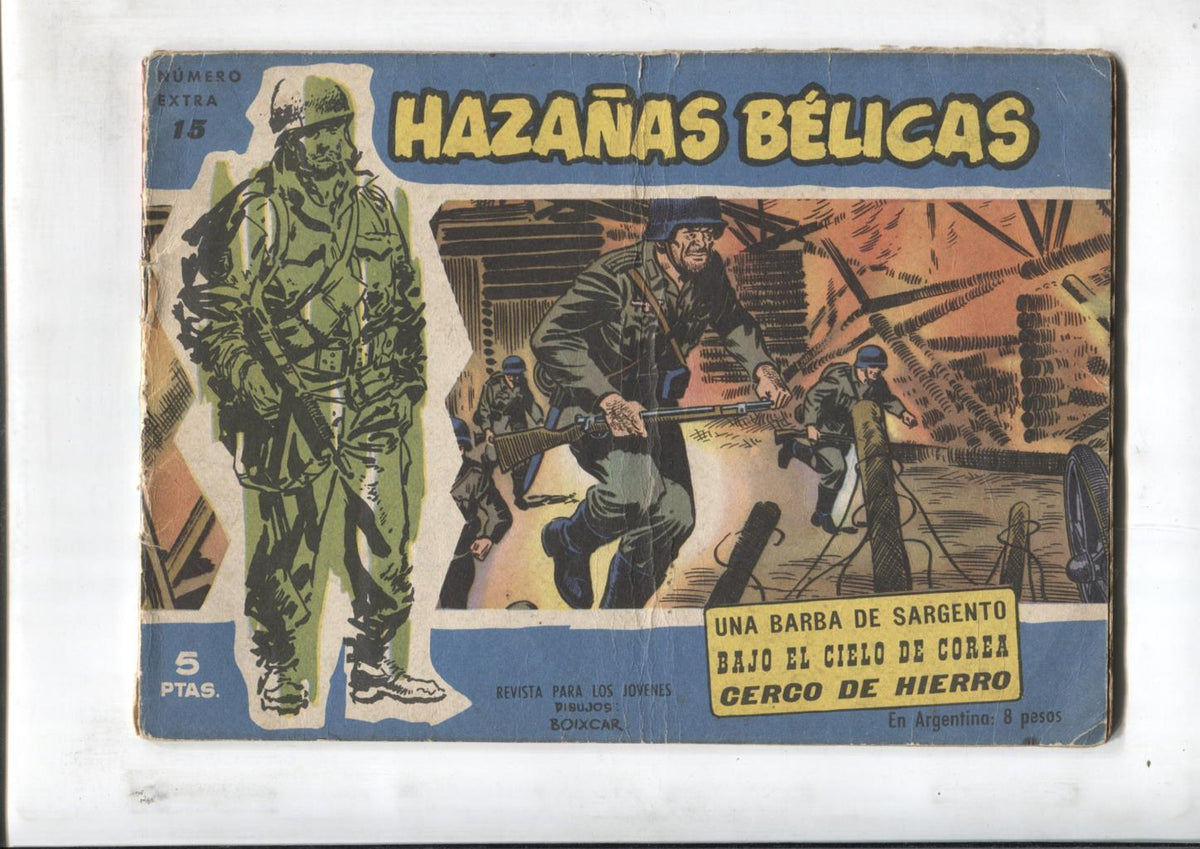 Hazalas Belicas azules extra numero 15: Una barba de sargento, Bajo el cielo de corea,