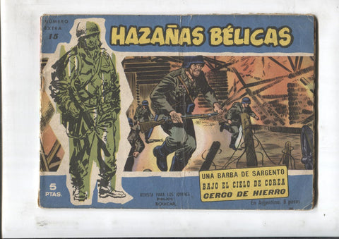 Hazalas Belicas azules extra numero 15: Una barba de sargento, Bajo el cielo de corea,