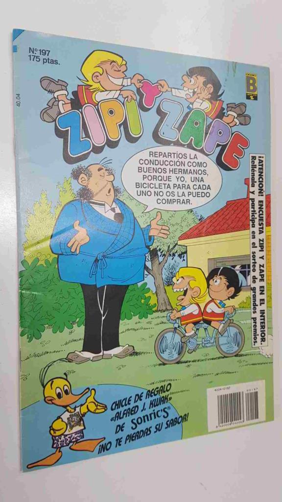 Ed. B: Zipi y Zape num 197 - Contenido: Montse la amiga de los animales, Los Plim, El profesor Tragacanto, etc.