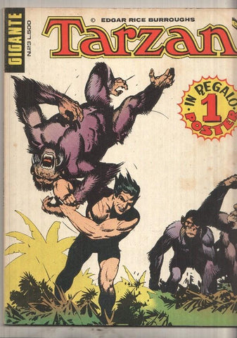 Ed. Cenisio: Tarzan Gigante num 23, aprile 1976 - Fratelli di Sangue. No conserva el poster