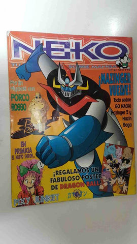 Revista Neko num 02: Todo sobre Go Nagai, Mazinger Z y Mazin Saga. No incluye el poster de Dragon Ball