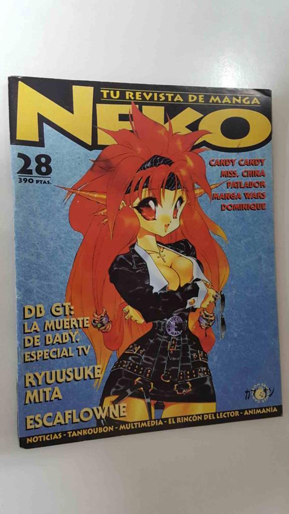 Revista Neko num 28 (abr 97): DB GT la muerte de Baby, Ryussuke Mita, Escaflowne