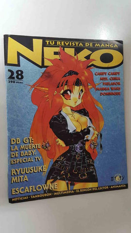 Revista Neko num 28 (abr 97): DB GT la muerte de Baby, Ryussuke Mita, Escaflowne