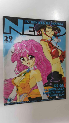 Revista Neko num 29 (mayo 97): Contenido - DB GT la nueva saga, Bakuretsu Hunter, Akihiro Itoh, Dr. Slump